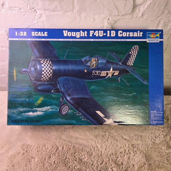 Trumpeter Other - Trumpeter 02221 Vought F4U-1D Corsair 1:32 Scale Model Kit Airplane Open Box